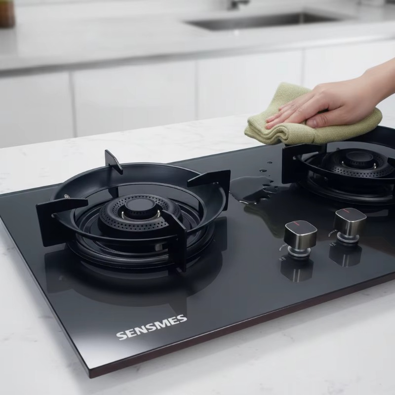 Kitchen Appliances Usa - Black Tempered Glass Panel 2 Burner