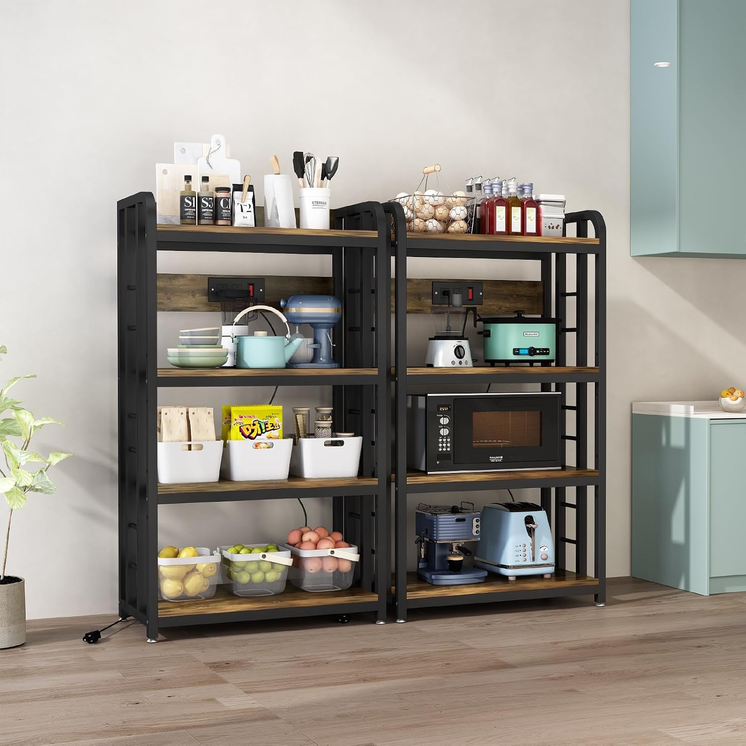 4 Tier Kitchen Bakers Rack Wit - Kitchen Appliances Outlet 评论和价格