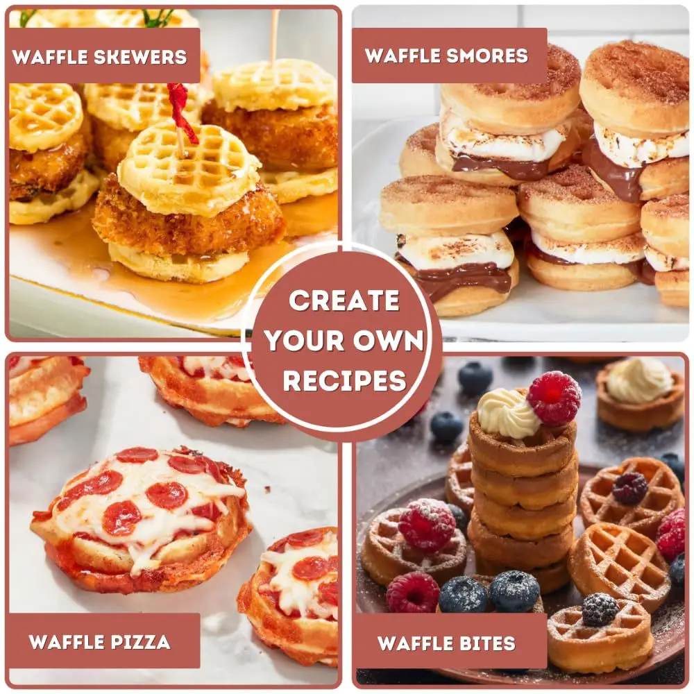 16-Hole Waffle Maker, Quick He - Sandwich Press Grill 评论和价格