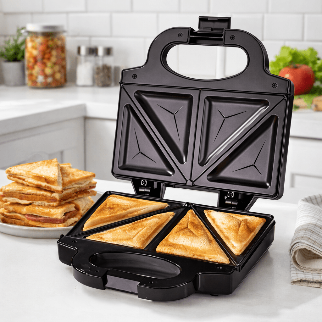 2-in-1 750W Fast Heating Sandw - Sandwich Press Grill 评论和价格