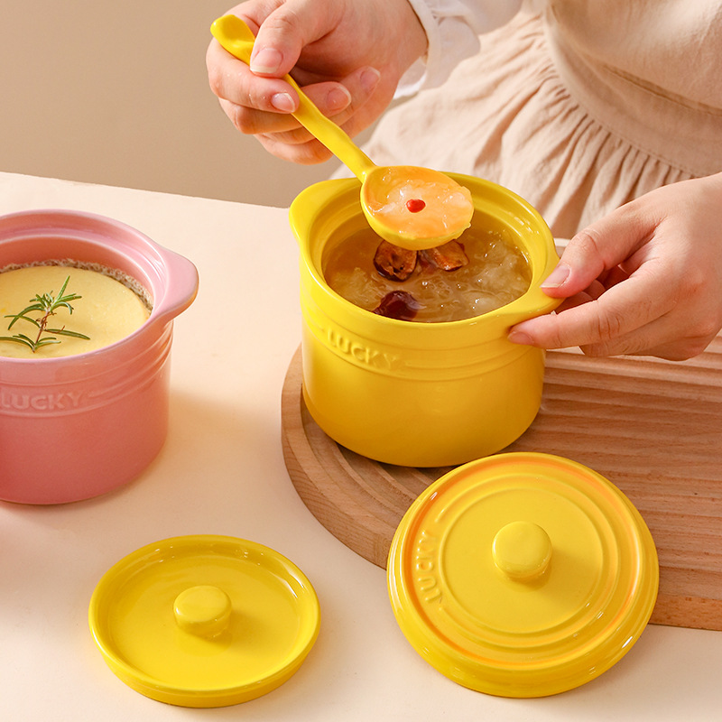 Double Lid Ceramic Bowl,Bird's - Kitchen Appliances Cooking 评论和价格
