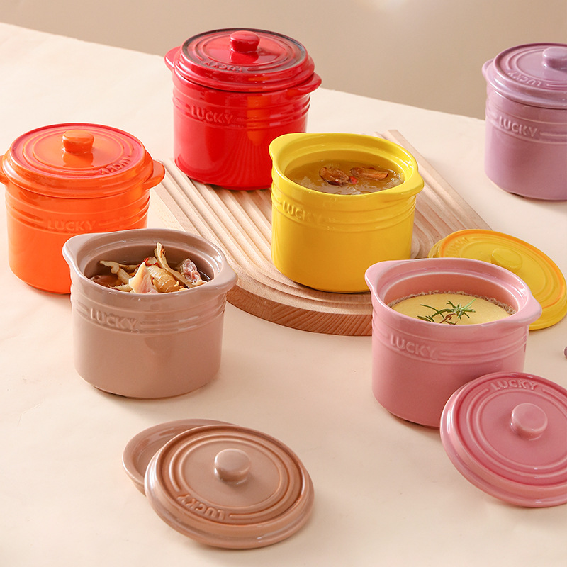 Double Lid Ceramic Bowl,Bird's - Kitchen Appliances Cooking 评论和价格
