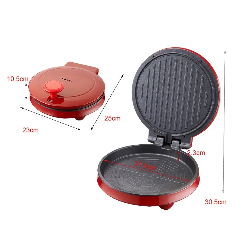 110V Electric Pizza Machine, D - Sandwich Press Grill 评论和价格
