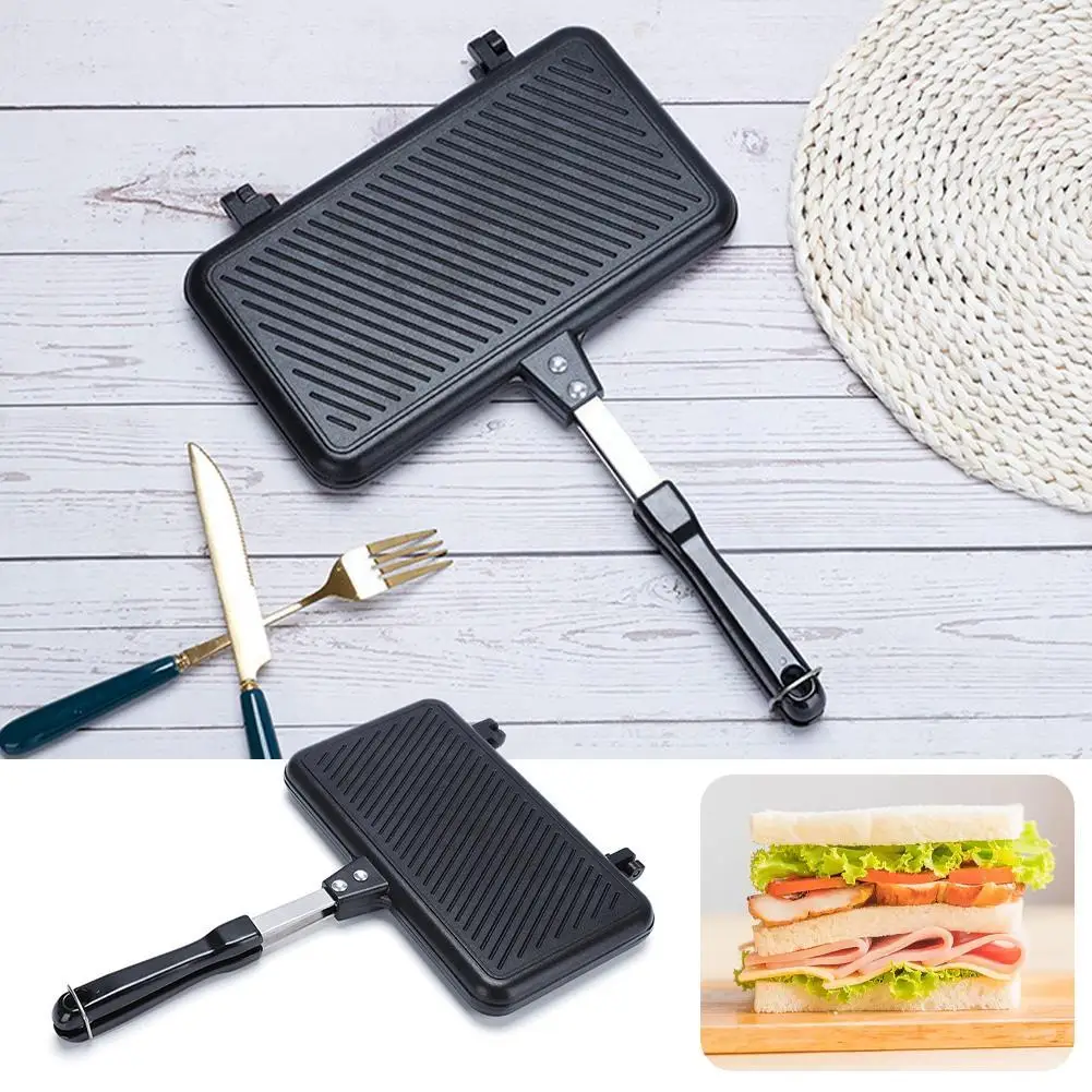 Double-Sided Frying Pan Non-St - Sandwich Press Grill 评论和价格
