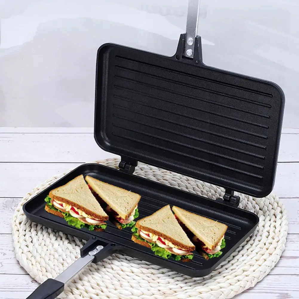 Double-Sided Frying Pan Non-St - Sandwich Press Grill 评论和价格