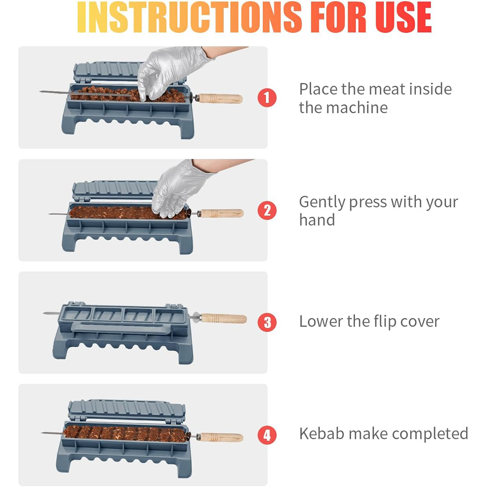 LMETJMA Large Kebab Maker Pres - Sandwich Press Grill 评论和价格